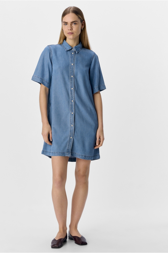 OBJFRAME 2/4 RE DENIM DRESS NOOS 23045685 LIGHT BLUE DENIM